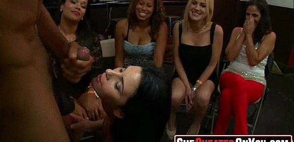  32 Cheating wives caught cock sucking at party21